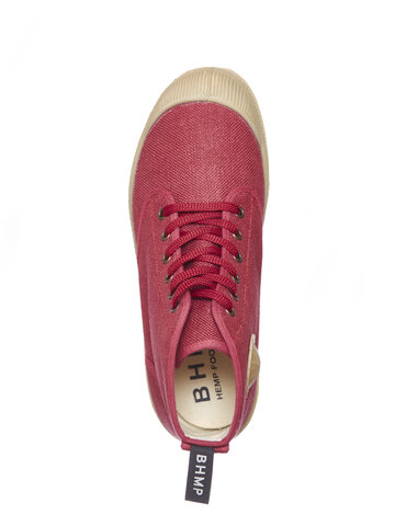 Výprodej Dámské vysoké vínové tenisky Explorer z konopné látky